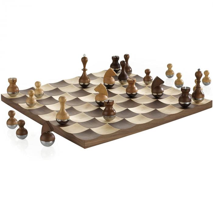Šachmatai - aukštos kokybės mediniai chromuoti