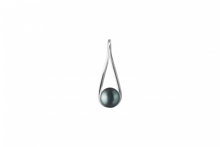 Tikrų juodų perlų pakabukas  - dovana moterims - perlas 10.5mm