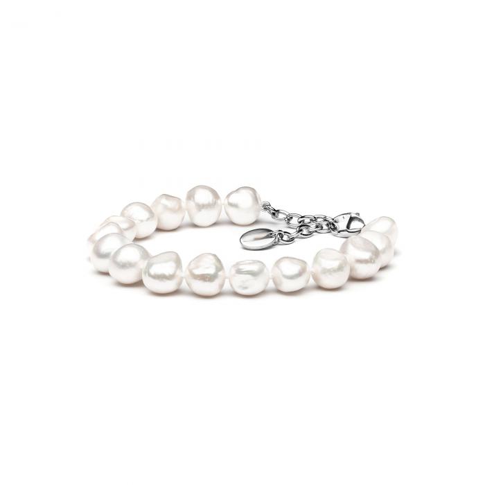 Tikrų perlų baroko formos užsegama apyrankė - praktiškos dovanos moterims - perlai 11mm