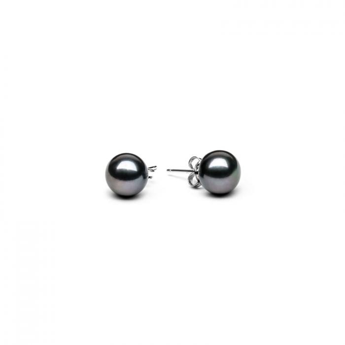 Tikri juodų perlų auskarai  - perlai 10mm