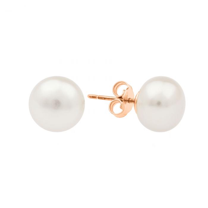 Dideli Auksiniai auskarai su tikrais perlais - prabangi dovana moterims