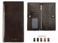 10x8 tamsiai ruda moteriska odine prabangi brangi pinigine is naturaios odos italiskos augalinio rauginimo odos leather wallets genuine gimtadienio jubiliejaus dovanos zmonai mamai panelei dukrai sesei mociutei senelei tetai odiniai aksesuarai