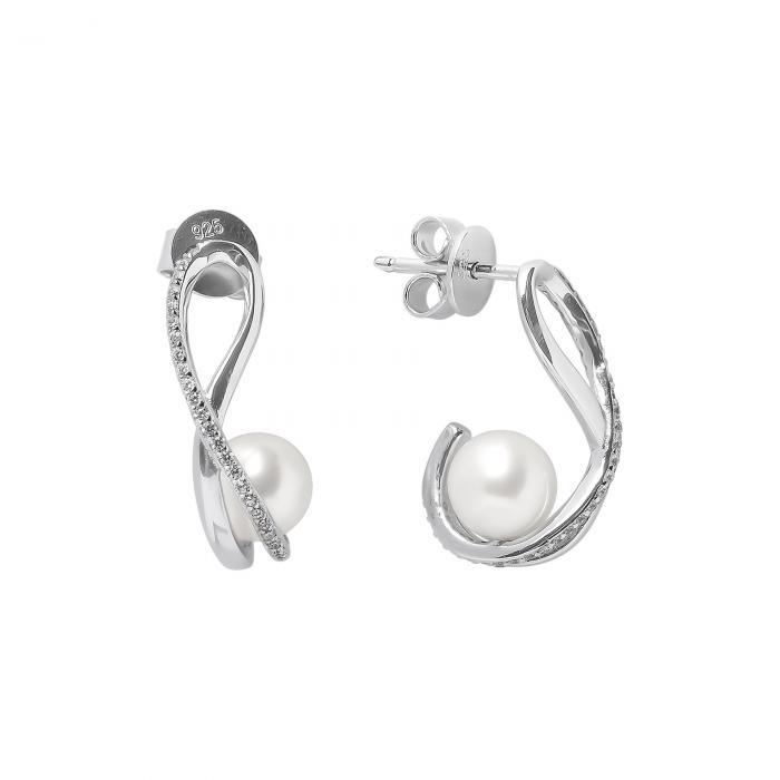 Riesti unikalaus dizaino perlų auskarai