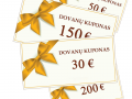 VISI dovanu kuponai 30 50 100 eur   gimtadienio dovana vyrams moterims zmonai vyrui zentui sesei vaikinui dovanos kaledoms sukaktuviu jubiliejaus proga