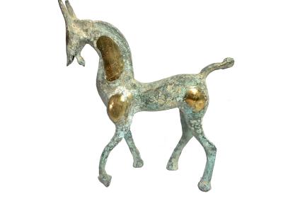 dovana vyrui bosui virsiininkui imonei sendintas zalvarinis arklys oksidavesis archeologinis branzinis varinis metalinis egipteitiskas indiskas auksinis senoviskas archeologinis