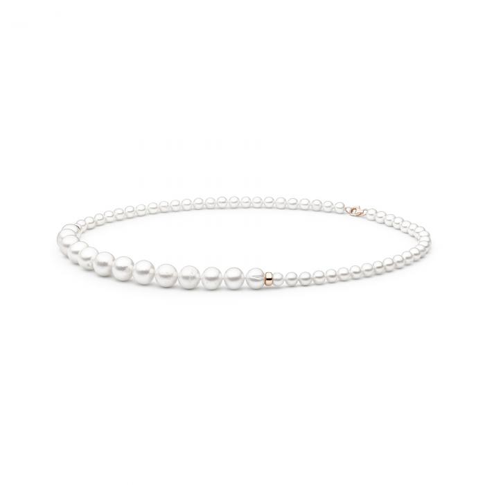 Ypatingas Natūralių perlų vėrinys - perlai nuo 6 iki 11mm, 46cm
