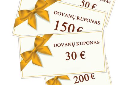 VISI dovanu kuponai 30 50 100 eur   gimtadienio dovana vyrams moterims zmonai vyrui zentui sesei vaikinui dovanos kaledoms sukaktuviu jubiliejaus proga