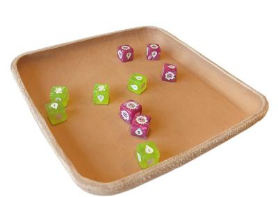 kauliuku ridenimo lekte dice tray leather odinis naturalios tikros odos is indelis bliudelis dubenelis is odos staki zaidunans  dovana geimeriui BGG board games acsesories