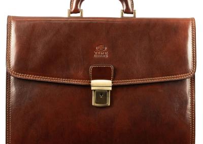 brown leather briefcase   the so