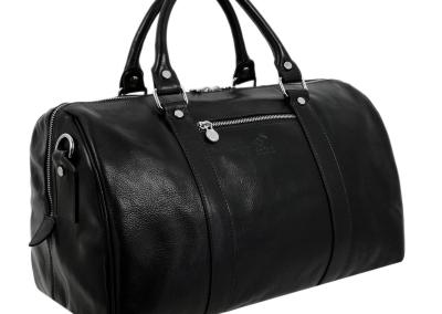 black leather overnight bag   th