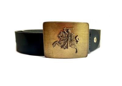 tautinis vyriskas odinis dirzas vyrui is odos dovana gimtadiniu kaledoms senelui vyrui sunui vaikinui kariskiui policininkui su vyciu zirgu raiteliu lietuviskas dirzas auksinis