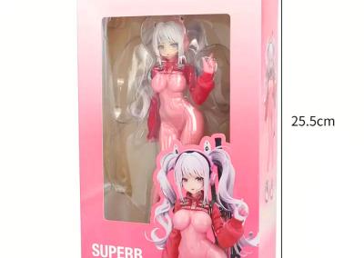 5 anime firurele mergina  su latekso drabuziais pink ruzava su sautuvu kolekcines manga