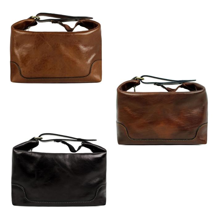 Unisex didelė kosmetinė | Kelioninis higienos odinis krepšys moterims ir vyrams