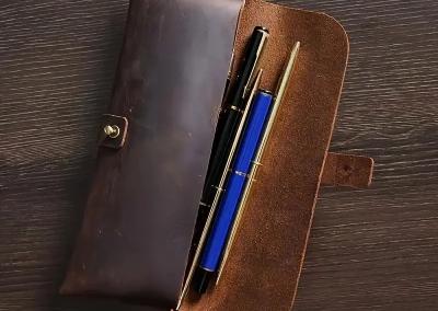 ruda odinis penalas piestukine is odos akiniu deklas dovana mamai senelei mociutei gimtadieni umamaos dienai kaledosm