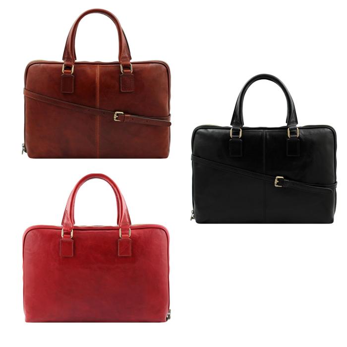 Plonas Kompiuterio krepšys | Rudas Juodas Raudonas