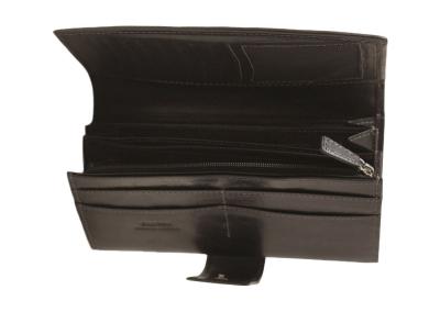 juoda odine moteriska pinigine is naturalios odos su inicialais personalizuota dovana zmonai mamai dukrai panelei kaledoms gimtadienio 2