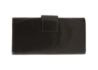 juoda odine moteriska pinigine is naturalios odos su inicialais personalizuota dovana zmonai mamai dukrai panelei kaledoms gimtadienio