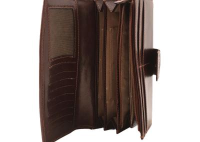 t.ruda tikros odos moteriska pinigine is naturalios odos su inicialais  dovana zmonai mamai dukrai panelei kaledoms gimtadienio 2