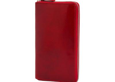 raudona odine moteriska pinigine is naturalios tikros odos dovana zmonai dukrai sesei mamai mociutei italiska gimtadienio kaledine