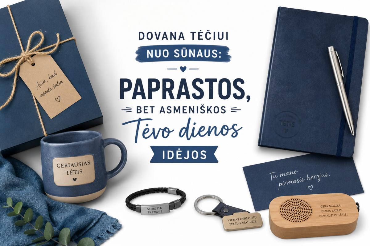 Dovana tėčiui nuo sūnaus  paprastos, bet asmeniškos Tėvo dienos idėjos