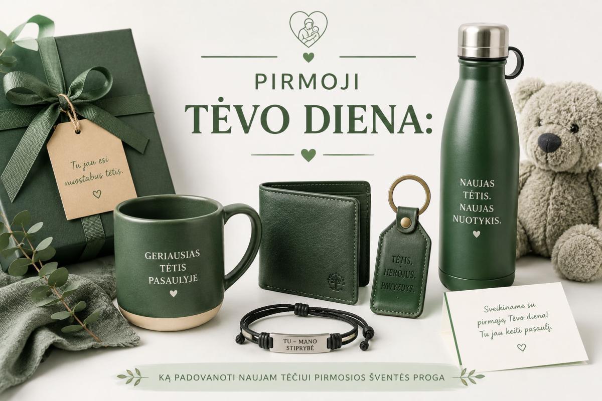 Pirmoji Tėvo diena  ką padovanoti naujam tėčiui pirmosios šventės proga