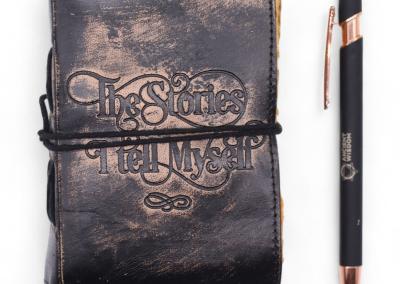 Odinė užrašinė – Fat Deckled Edge Leather Notebooks (5x3.5