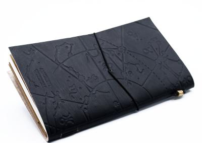 Odinė užrašinė – Handmade Leather Journal - My Little Black Book - Black (80 pages)