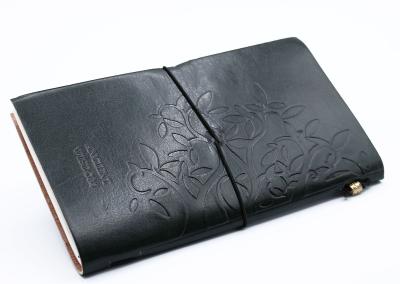 Odinė užrašinė – Handmade Leather Journal - Tree of Life - Green (80 pages)