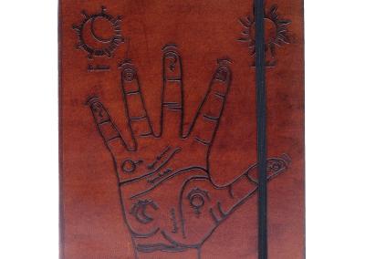 Odinė užrašinė – Medium Notebook with strap - Palmistry