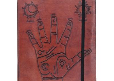 Odinė užrašinė – Medium Notebook with strap - Palmistry
